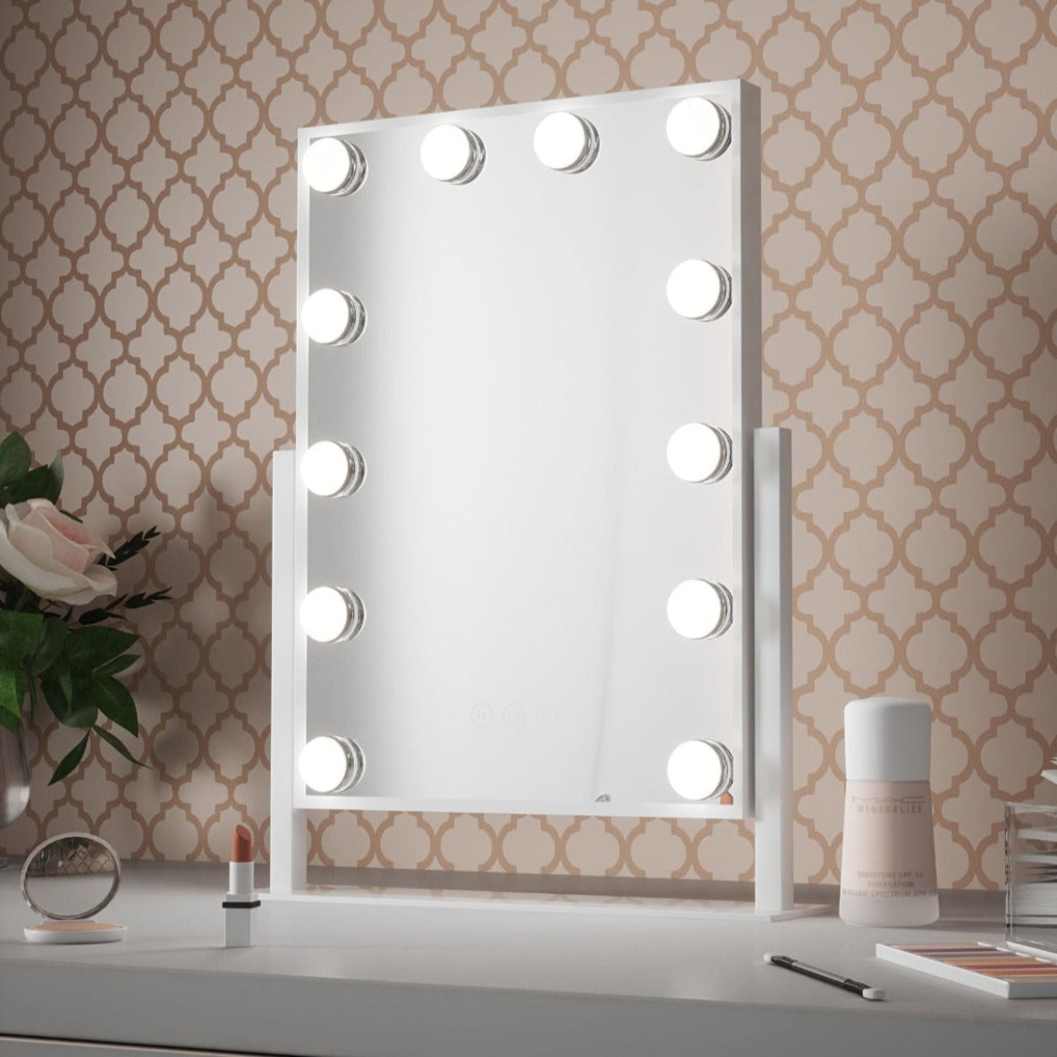 LED Vanity Mirror with Customizable Lighting - 30x40cm