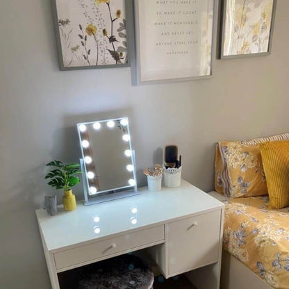 LED Vanity Mirror with Customizable Lighting - 30x40cm
